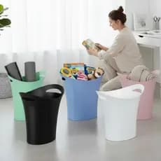 Lixeira Desing Moderno Maxcril 8 litros Colorido Escritório Casa Cesto de Lixo Plástico Waleu