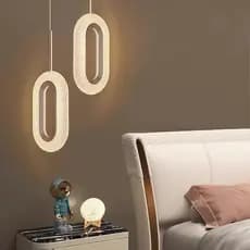 Lâmpada Pendente De Cristal Elipse Oval Dourada Moderna 7w Bivolt 3 Cores 110V-220V