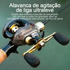 Carretel De Pesca Magnético Em Forma De Lágrima , Relação De Engrenagem 7.2 : 1 , Com Capacidade De Carga De 200 kg