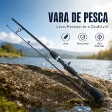 Vara de pesca,1,8 metro,com design de duas seções,capacidade de carga de 5 a 10 libras, adequada para diversos ambientes
