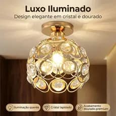Luminária De Teto Cristal Simplicidade Moderna Corredor Sala De Estar Varanda Quarto