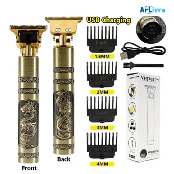 Barbeador de barba masculino, barbeador elétrico profissional