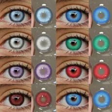 Lentes De Contato Coloridas cosplay Para Olhos Acessórios De Anime Azuis Envio Rápido Do Brasil