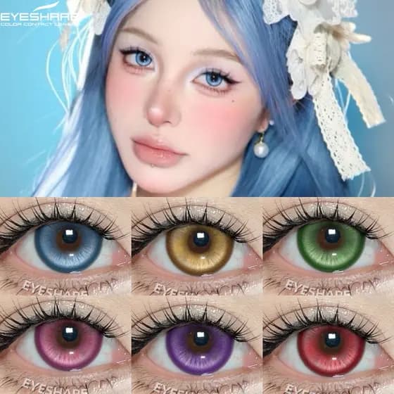 1 Par De Lentes De Contato Coloridas De Dramatização , Macias Halloween Loucas , Envio Rápido Do Brasil