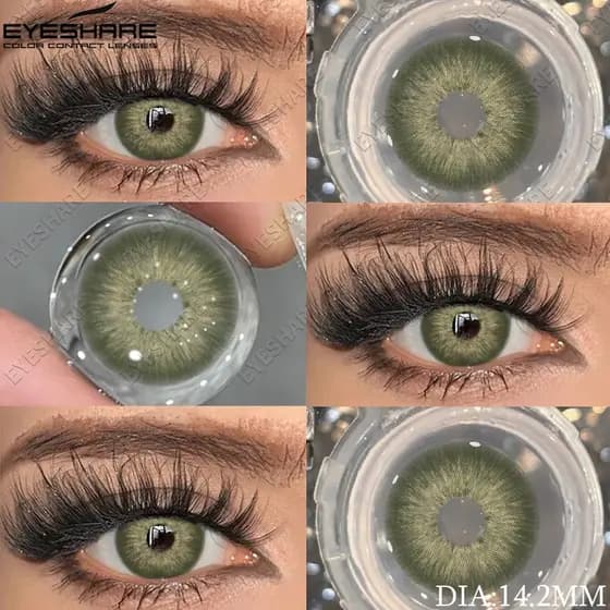 EYESHARE PATTAYA Lentes De Contato De Cor Verde Para Olhos Moda Macias Azuis Transporte Rápido De barazil