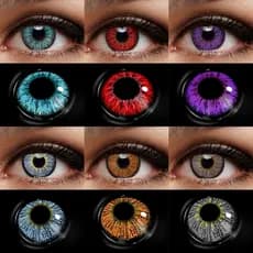 EYESHARE Envio Do Brasil Lente De Contato De Halloween Anime Cosplay Para Homem Mulher 14.5mm De Diâmetro Uso Anual