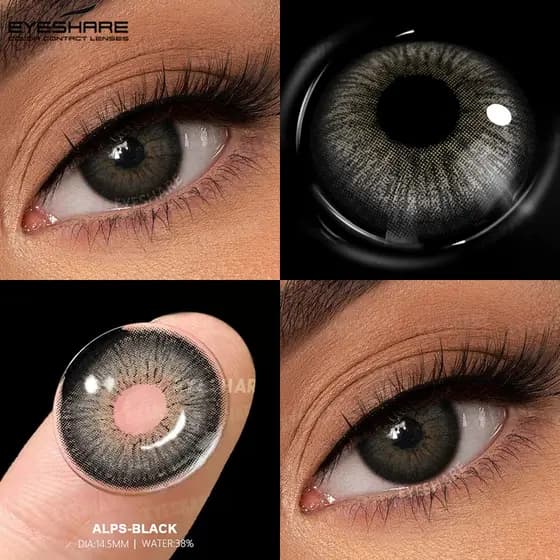 EYESHARE Envio Do Brasil 1 Par De Lentes Cinza/Marrom Para Homens E Mulheres , Olhos Naturais , Uso Diário , Anual , Lin
