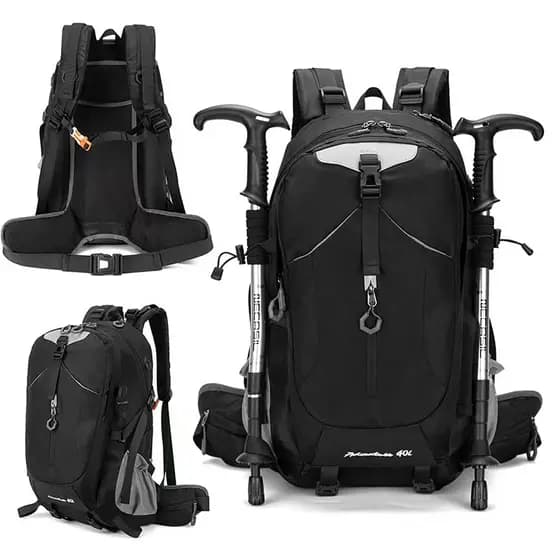 Mochila de Caminhada Impermeável Outdoor Unissex para Trilhas e Camping