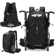 Mochila de Caminhada Impermeável Outdoor Unissex para Trilhas e Camping