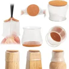 Kit4/Kit12/Kit24 Protetores De Canto De Silicone Para Mesas E Cadeiras