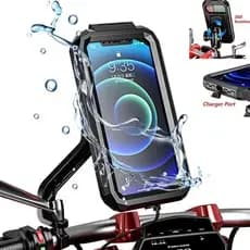 Suporte Para Celular de Motocicleta Retrovisor À Prova D'água Universal para Todos os Celulares