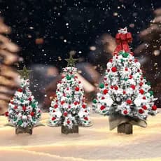 Pequena Árvore De Natal Colorida Reunindo 40/45/60cm kit De Decoração topper De
