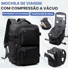 Mochila De Viagem Expansível À Prova D'água De Compressão A Vácuo WALCOS De Grande Capacidade