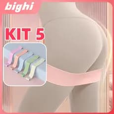 Kit 5 Faixas Elásticas Treinamento Físico Exercícios Yoga Concebido Especificamente Para As Mulheres