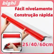 Desempenadeira Aço Inox Para Massa Corrida 60cm com Lâmina Flexível Lisa Para Massa Corrida com Troca de Lâmina
