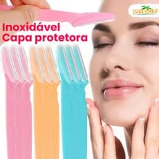 Kit Econômico com 6/12/18 Navalhas para Sobrancelha com Proteção – Aparar com Segurança