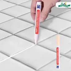 Reparador de Rejunte Permanente A Prova D'Água - Caneta Anti-Mofo para Preenchimento, Branco