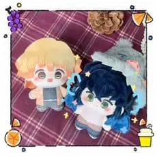 Boneco de Pelúcia Demon Slayer Hashibira Inosuke de 10cm, Chaveiro Cosplay Macio, Pingente Fofo, Acessórios para Mochila