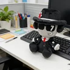 Boneco de Pelúcia Foraken Chance de 21cm, Brinquedo Macio para Fãs, Meninos, Meninas e Crianças, Presente de Aniversário