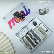 smartwatch HWmini2  (41mm) - Kit com 7 Pulseiras - Compatível iPhone/Android - Relógio Esportivo**