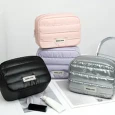 Organizador Bolsinha Puf P Produtos de Maquiagem Portátil para Bolsa  Armazenamento de Cabos e Acessórios de Informática