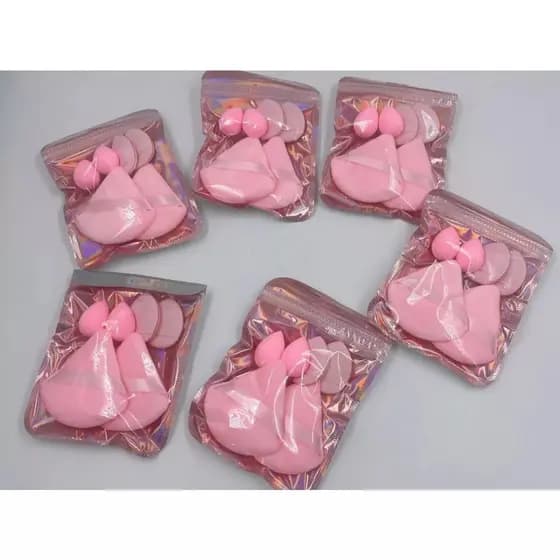 6 KITS  Maquiagem Sponge Puff Soft Skin-friendly esponja