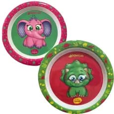 Prato Fundo Infantil Tipo Bowl 350ml Animais Frutas Introdução Alimentar