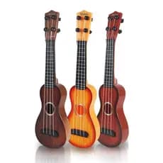 Mini Violao Infantil Brinquedo Ukulele Cordas Aço C/ Palheta