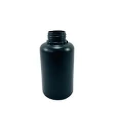 Frasco PEAD Preto 500ml – Resistente a Produtos Químicos e UV | Tampa Rosca Vedação Segura