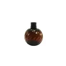 FRASCO REDONDO PORTA SHAMPOO, CONDICIONADOR, SABONETE LÍQUIDO DE 250ML NA COR ÂMBAR