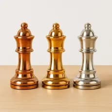 Rei Decorativo 12cm — Rose Gold, Prata e Dourado com Luxo e Elegância Exclusiva