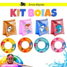 Kit Boias de Braço e Circular Inflável Infantil e Bebês Monte Seu Kit Piscina Verão Diversos Modelos