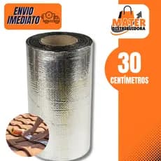 Fita Asfáltica Impermeável Manta Adesiva Para Reparos 30CMx10M Rufo, Calha Telhado