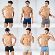 Kit 6 Cueca Boxer Keeper Microfibra