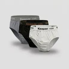 Kit 6 Cueca Infantil Keeper Slip 100% Algodão