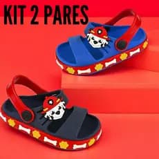 Kit 2 Pares De Papete Masculina Infantil Confortável Menino Criança Promoção Original