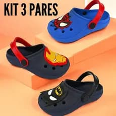 Kit 3 Pares Infantil Masculino Leves E Macios Para Menino Bebê Lançamento Original Envio Já