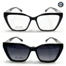 【LOUIE SHARK 2】Clipon 2 em 1 feminino óculos de sol armação óculos polarizado moda e popular