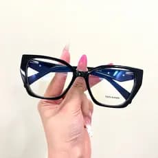 【LOUIE SHARK 2】Óculos Armação Grande Formato Diamante Feminino Acetato Padrões Especiais Leve confortável