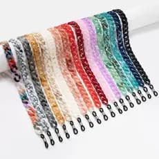 【LOUIE SHARK 2】Corrente De Óculos Acrílico Plástico Da Moda Corda De Segurança Várias Cores