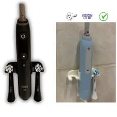 Suporte de Parede para Escova de Dentes Elétrica e Refis Oral-B – Organizador de Banheiro