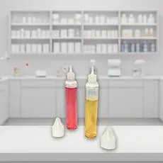 20x Embalagens Conta Gota 30ml Transparente | Tampa Auto-Lacrável com Trava Infantil | Cremes Óleos