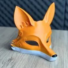 Máscara Raposa | Fantasia Cosplay | 17cm | Decorativa | Halloween