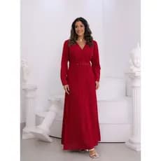 KC95996 VESTIDO FEMININO LISO MANGA LONGA LANÇAMENTO