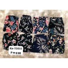 KA73511 CALÇA FEMININA FLORAL TECIDO LEVE LANÇAMENTO