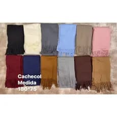 CACHECOL LISO DE FRANJINHA NOVIDADE