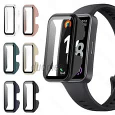 Capa Protetora De Tela Para PC Com Filme Completa Huawei Band 11 Pro 10 9 8 7 6 / Honor Band 9 7 6