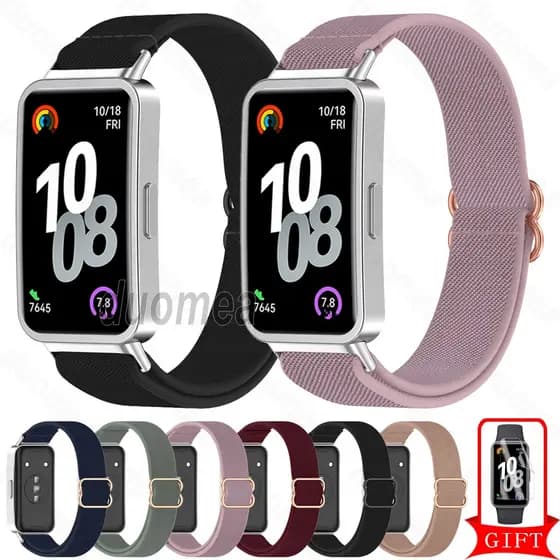 Pulseira De Nylon Elástica Acessórios Para Huawei Band 11 10 9 8 / Huawei Band 11 Pro