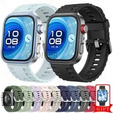 Pulseira De Silicone Esportiva Acessórios Para Huawei Watch Fit 5 4 3 / Huawei Watch Fit 5 4 Pro
