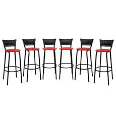 Banquetas Alta Bistrô Bancos Bancada Cozinha Americana Bar Balcão Direto da Fabrica Kit 6